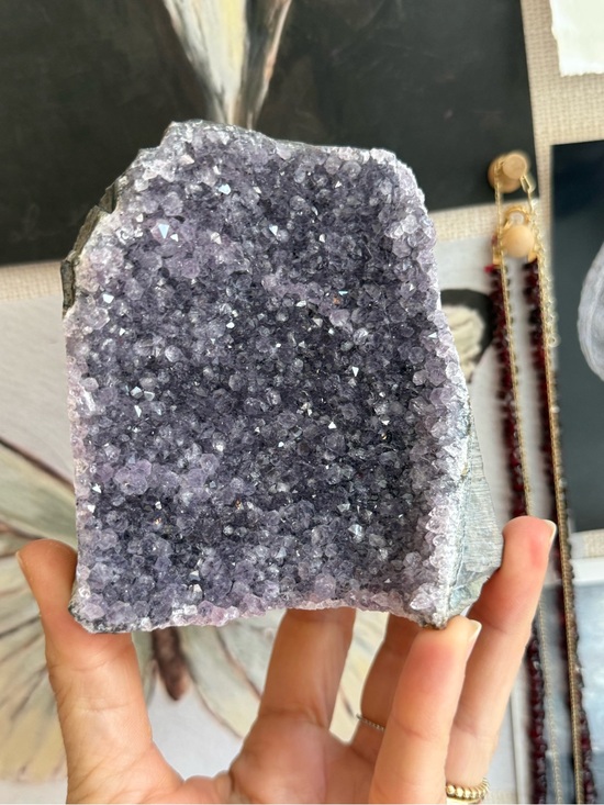 Other - Natural sparkly amethyst cut base specimen from Brazil